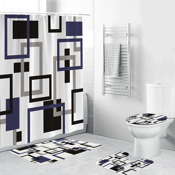Geometric Pattern Bathroom Accessory Set Stornfield