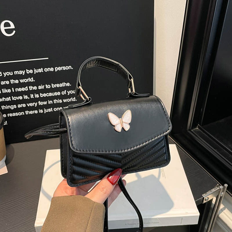 Butterfly-Embellished Handbag