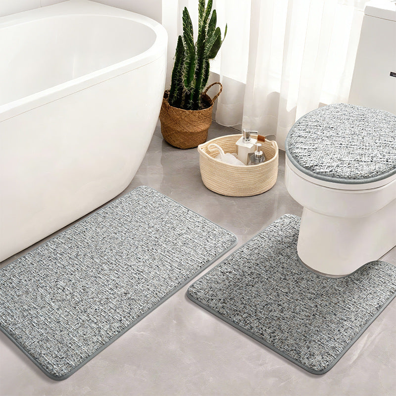 Textured Non-Slip Bathroom Mat Set