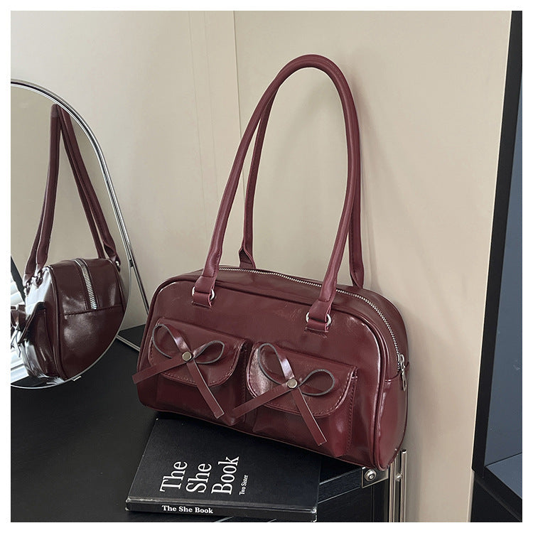 Stylish Multifunctional Handbag with Bow Detail Stornfield