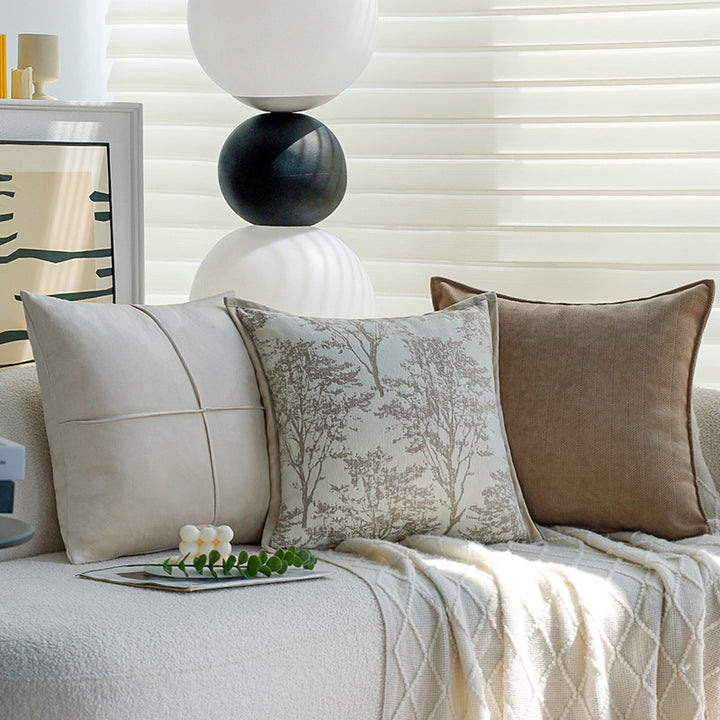Decorative cushion with fine herringbone structure Stornfield