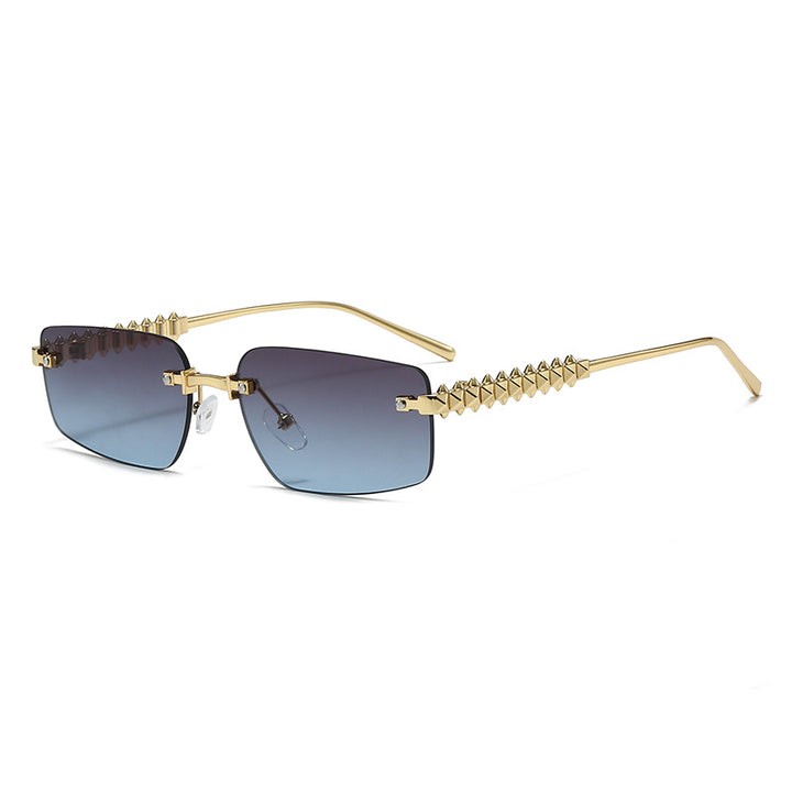 Women's fashion rectangular glasses with extravagant accents Stornfield