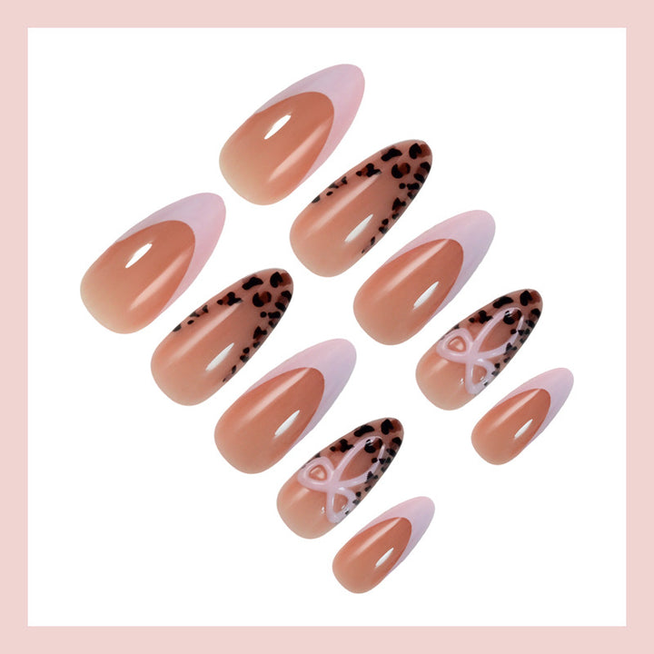 Artificial Nail Set with Playful Bow Look Stornfield