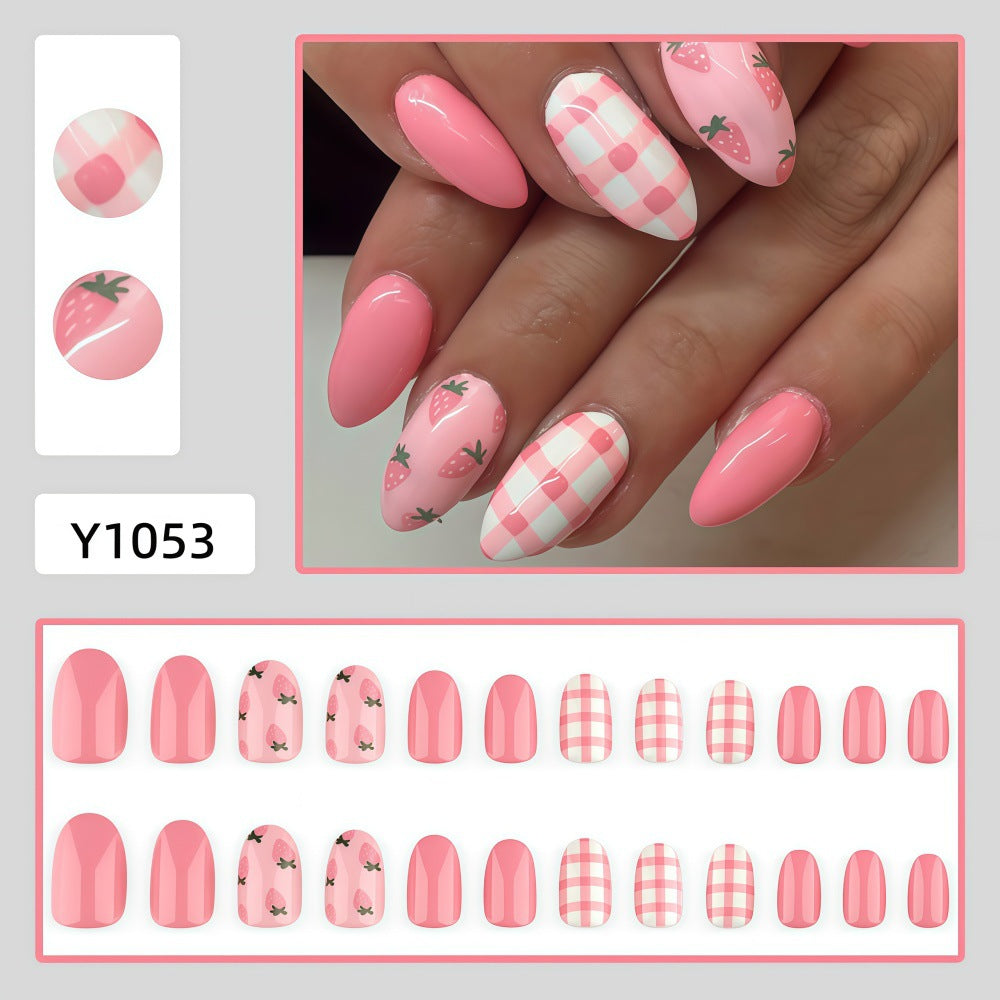 Artificial Nails in Spring Strawberry Design Stornfield