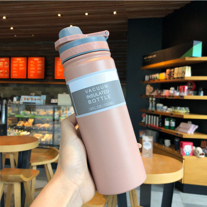 Women's insulated drinking bottle with integrated silicone drinking lid Stornfield
