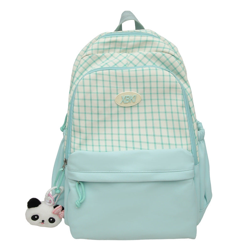 Chic Plaid Design School Backpack Stornfield
