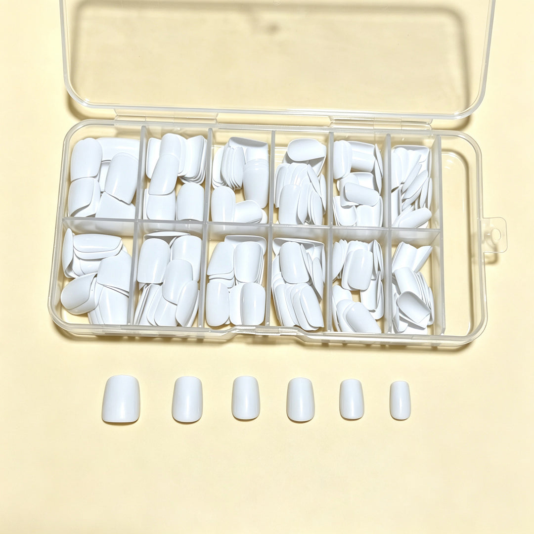Premium White Press-On Nail Tips Stornfield