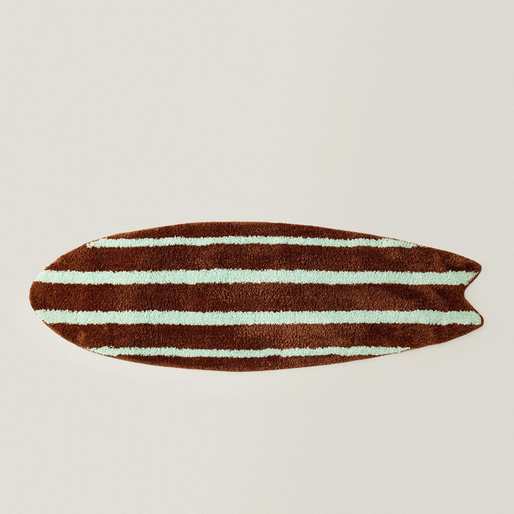Surfboard-Shaped Decorative Bath Mat Stornfield