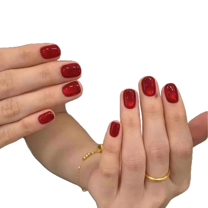 Shiny Gel Nail Extensions Stornfield