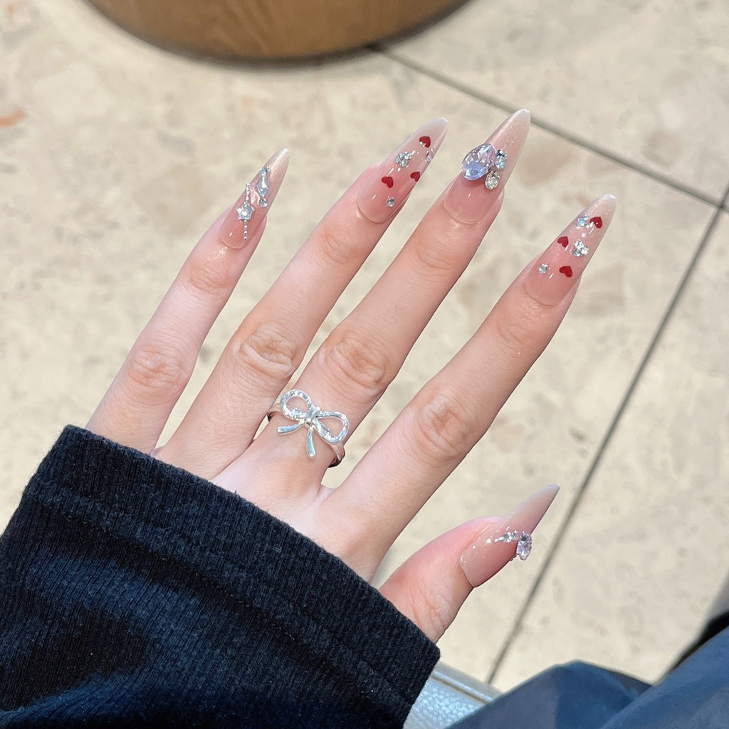 Artistic Nail Design with Decorative Elements Stornfield