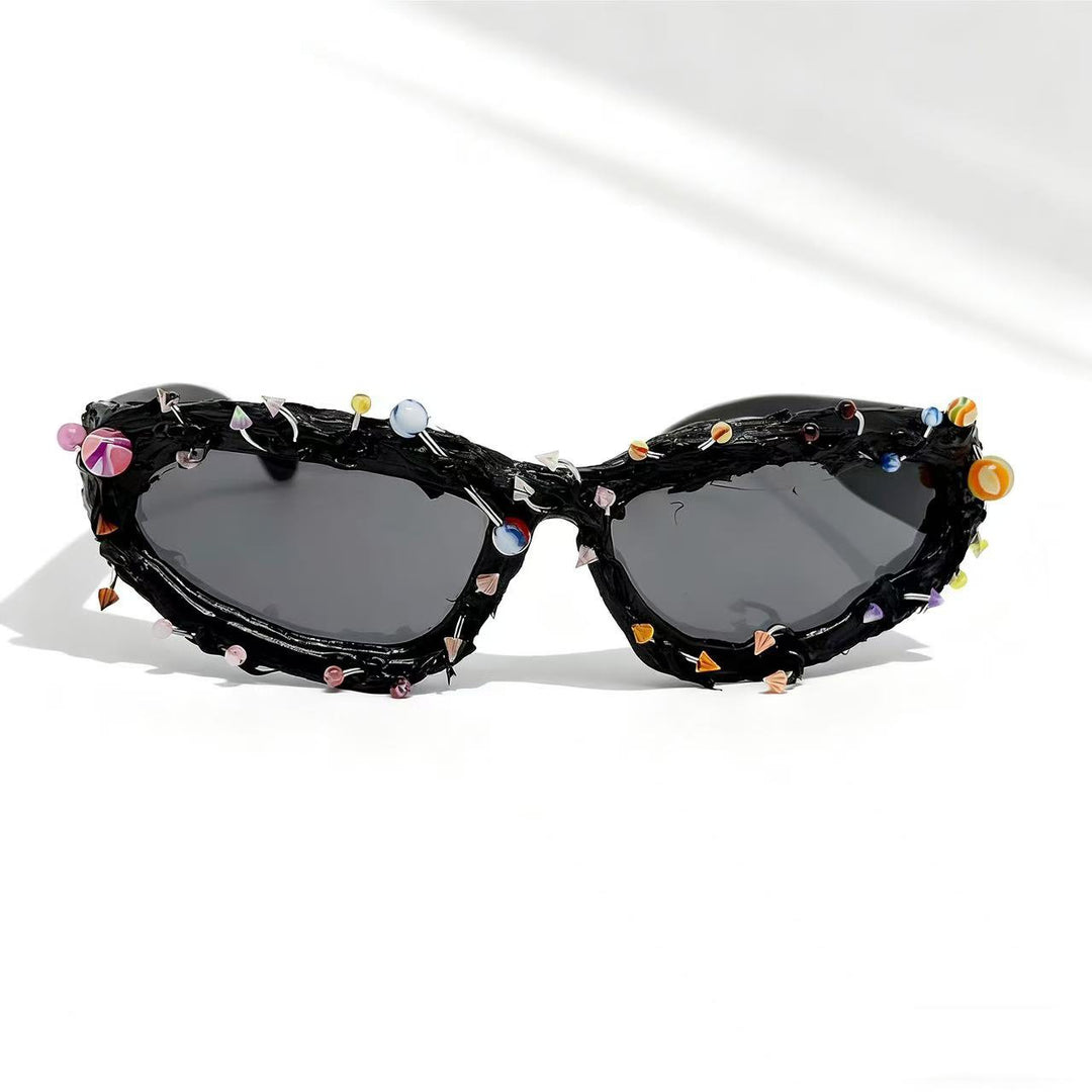 Ladies sunglasses with creative decor and distinctive frame Stornfield