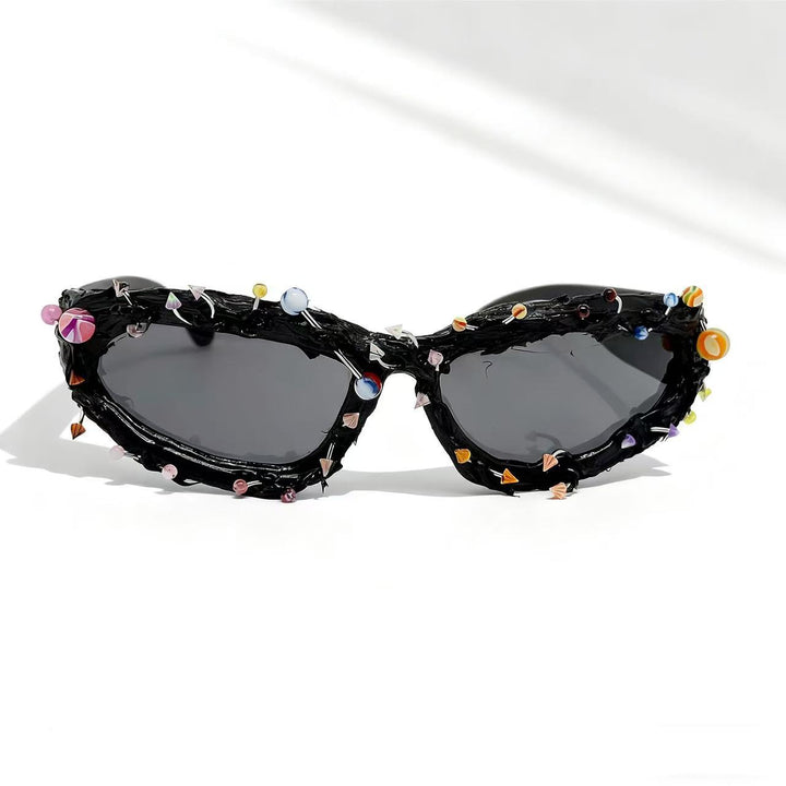 Ladies sunglasses with creative decor and distinctive frame Stornfield