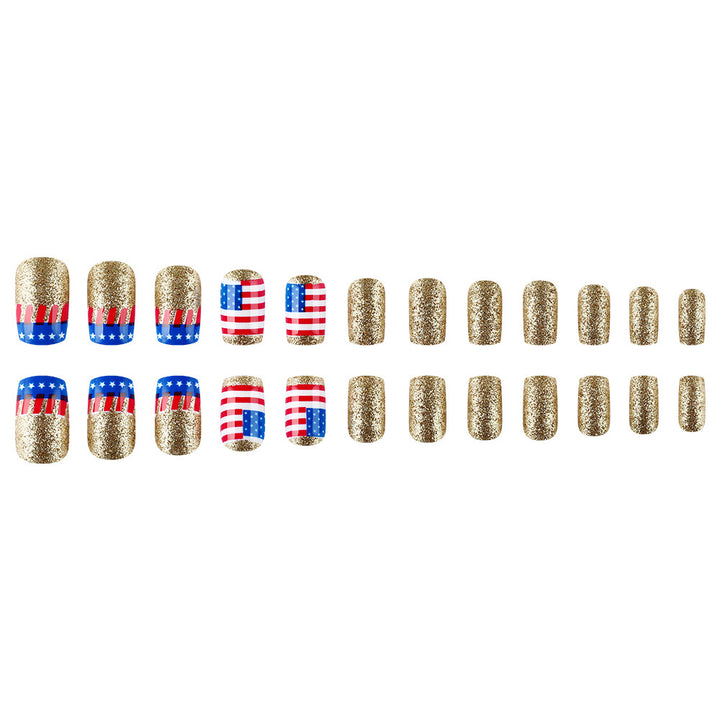 Sparkling Patriotic Nail Art Stornfield