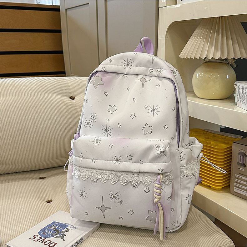 Backpack with Dreamy Star Design and Practical Features Stornfield