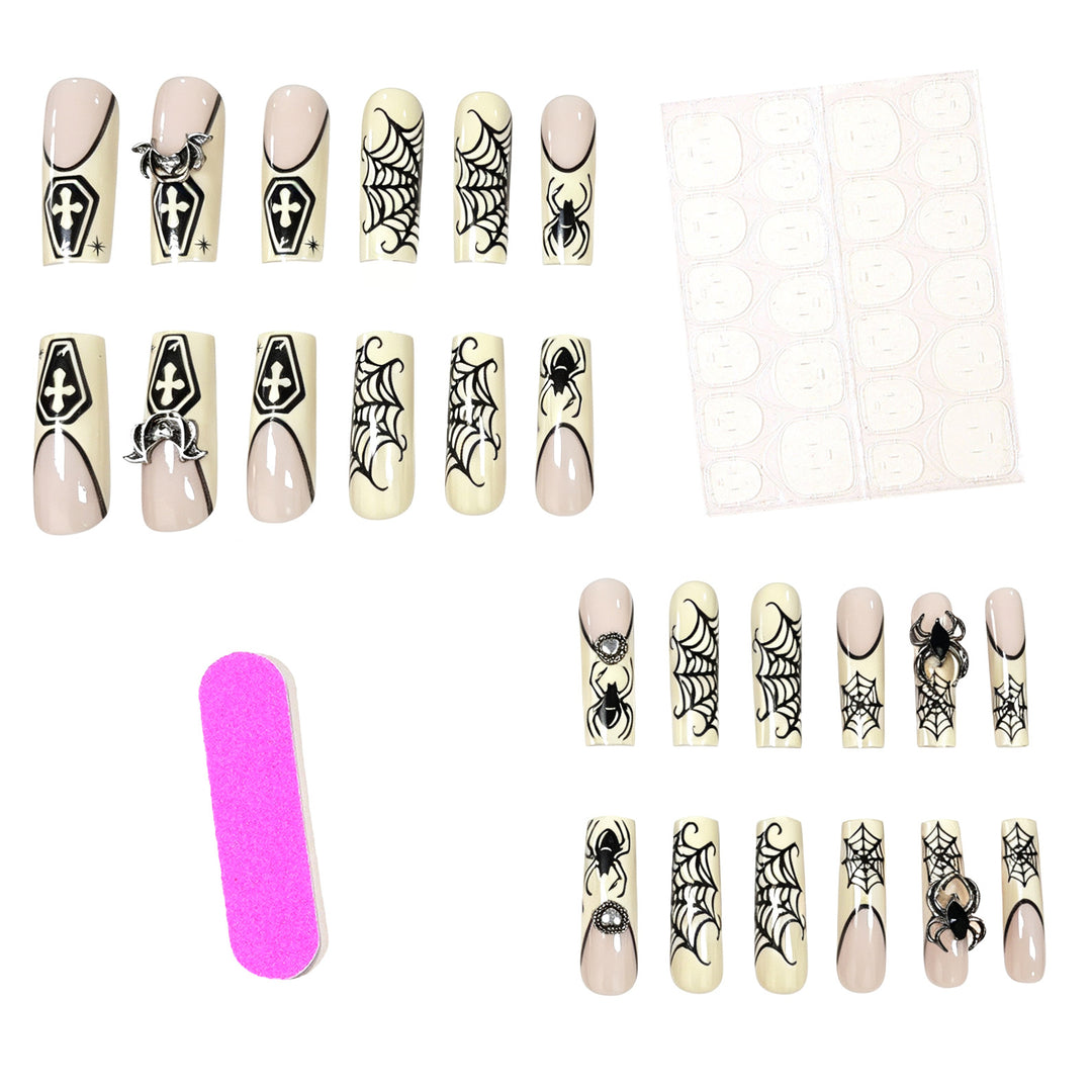 Gothic Halloween-Inspired Nail Art Enhancements Stornfield