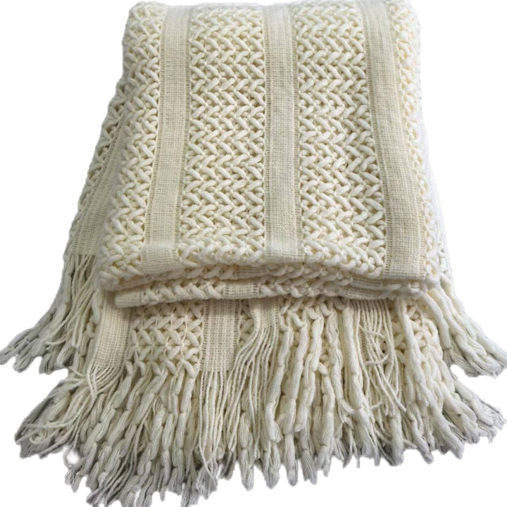 Textured Knit Throw Blanket Stornfield