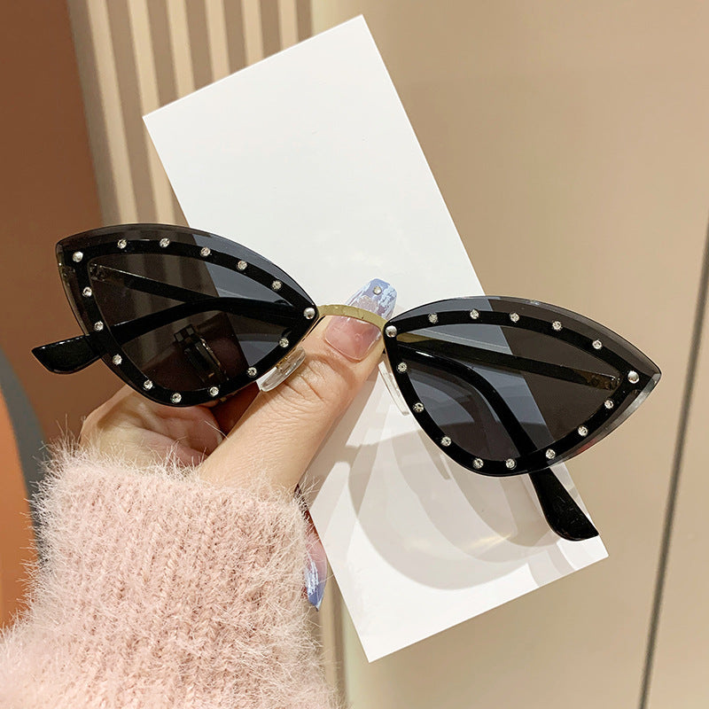 Women's Cat-Eye Sunglasses with Sparkling Crystal Accents Stornfield