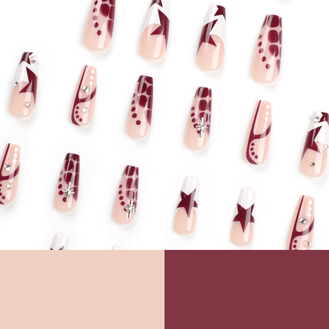 Decorative Press-On Nail Set Stornfield