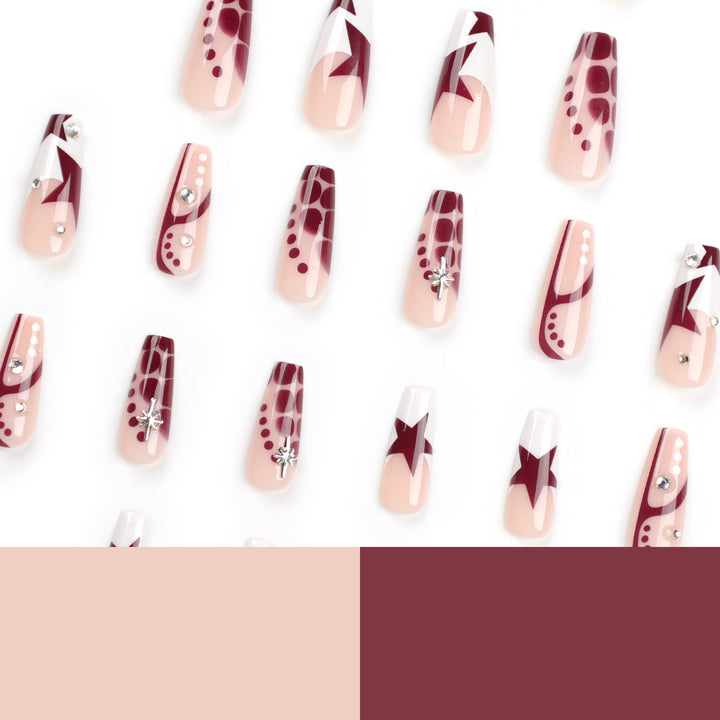 Decorative Press-On Nail Set Stornfield