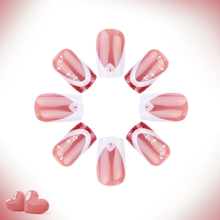 Elegant French Tip Gel Nail Set Stornfield