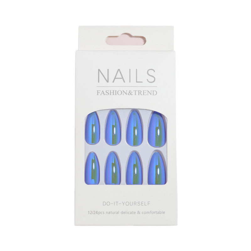 Elegant Glossy Almond-Shaped Press-On Nails Stornfield
