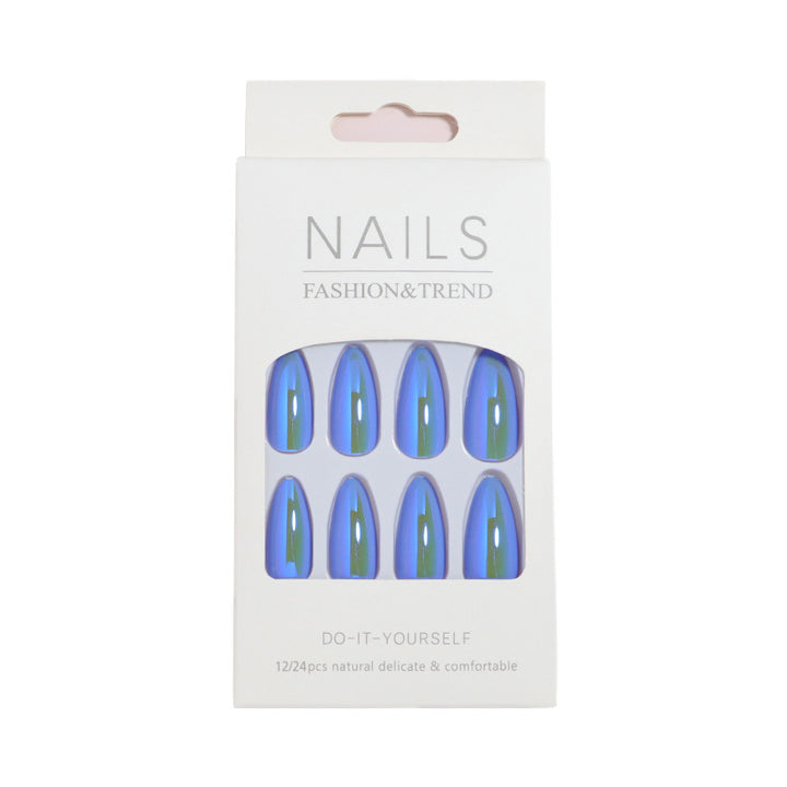 Elegant Glossy Almond-Shaped Press-On Nails Stornfield
