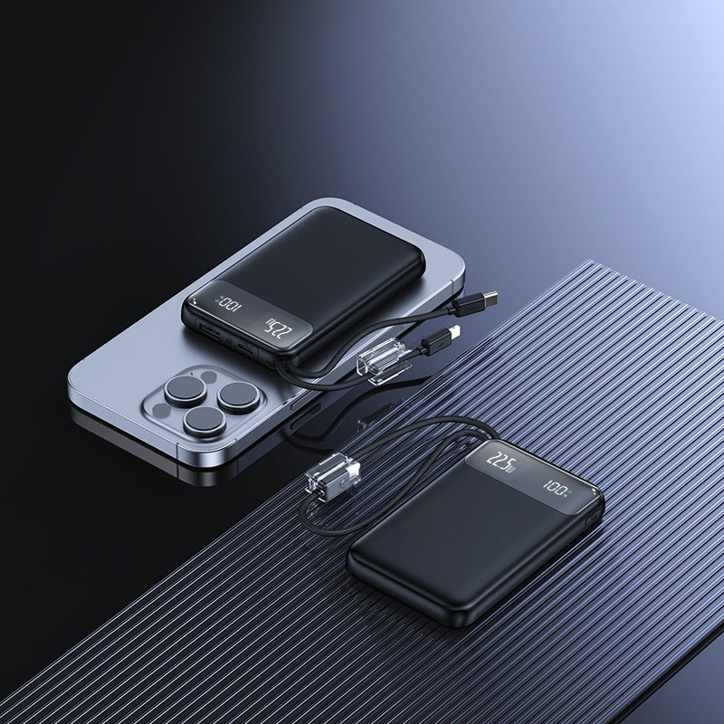 Slim Powerbank with digital charge level display and fast charging function Stornfield