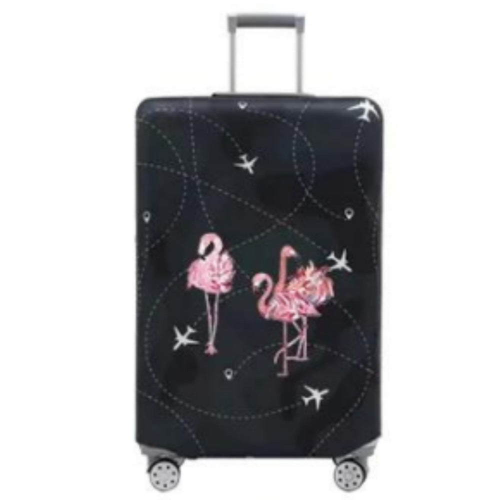 Women's Hard Shell Suitcase with Playful Flamingo Design Stornfield