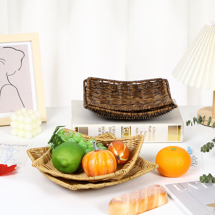Handcrafted Natural Woven Tray Stornfield