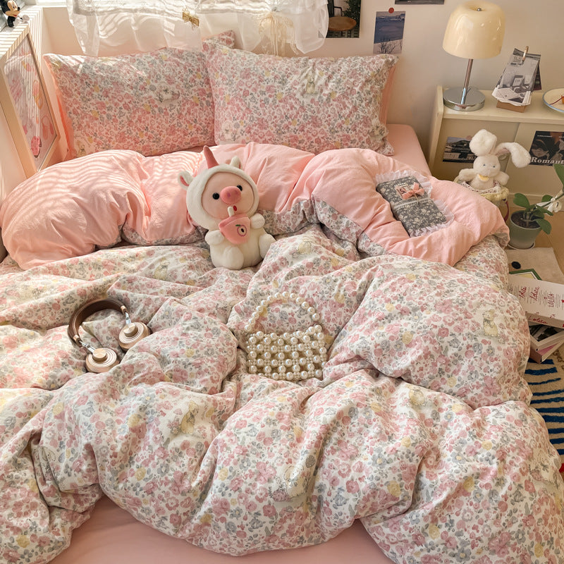 Floral Patterned Comforter Set
