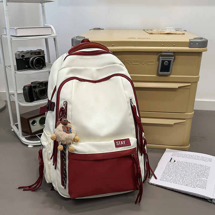 Backpack with Cute Animal Pendant and Practical Compartments Stornfield