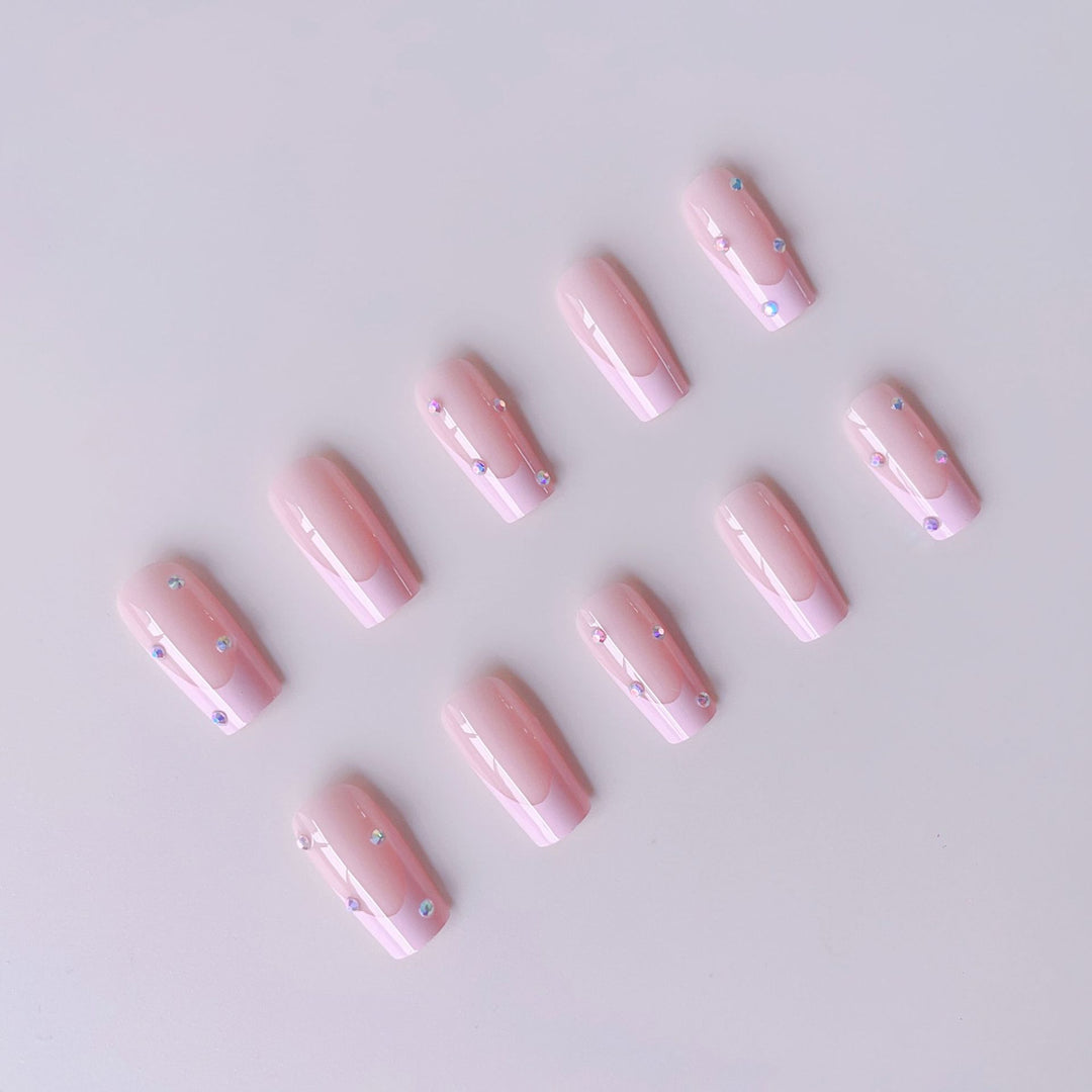 Artificial nail set with glitter and stylish accents Stornfield