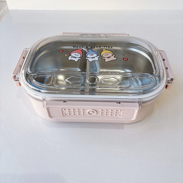 Cartoon-Themed Multi-Compartment Food Storage