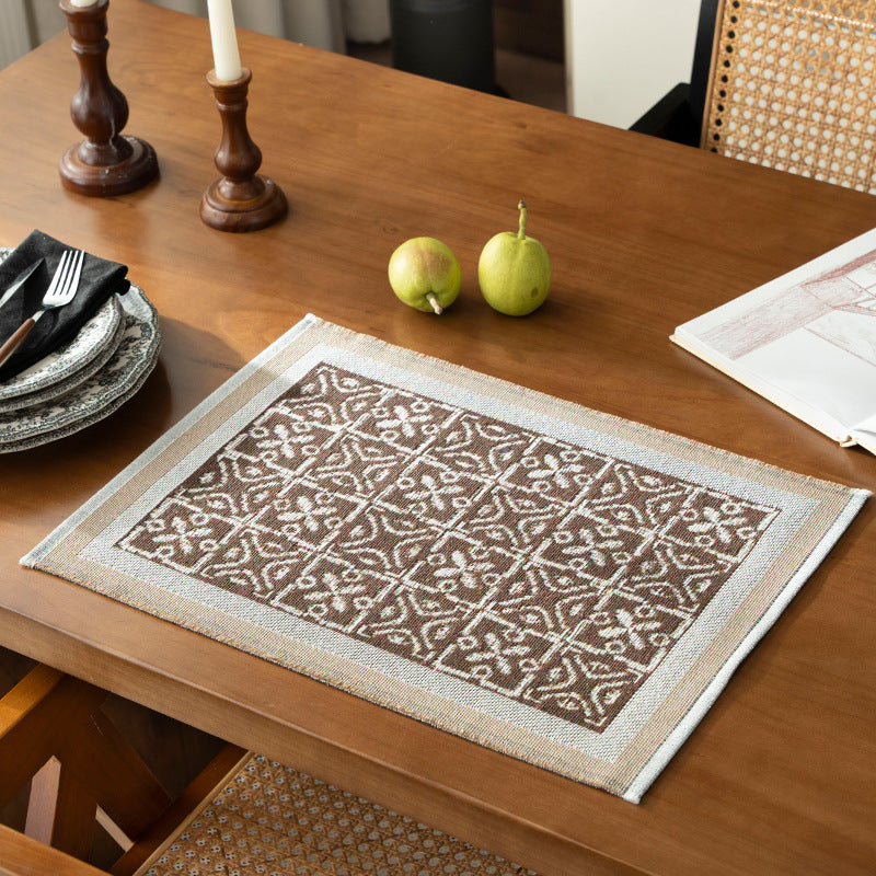 Reversible jacquard scarf with ornamental weaving pattern Stornfield