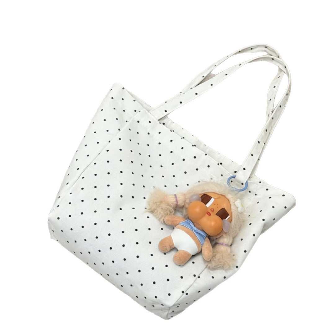 Trendy cotton bag with dots Stornfield