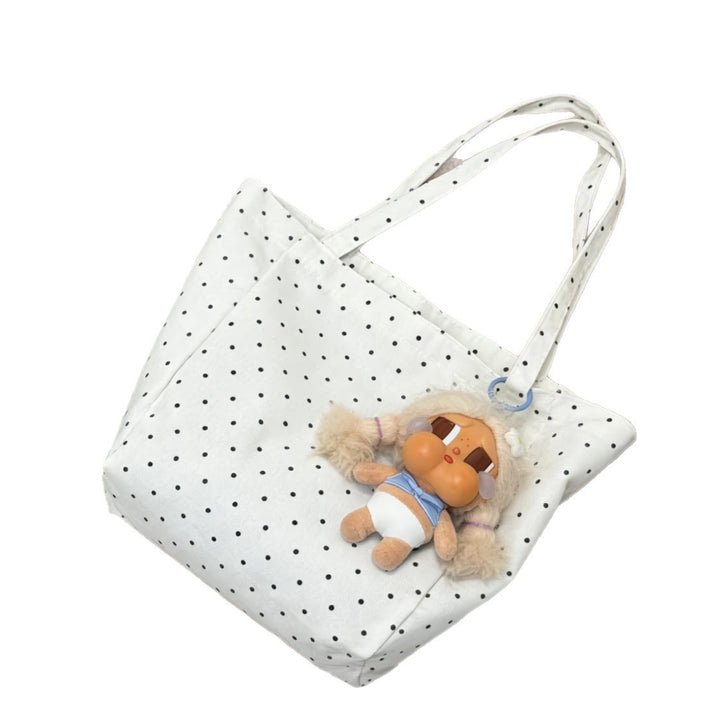 Trendy cotton bag with dots Stornfield