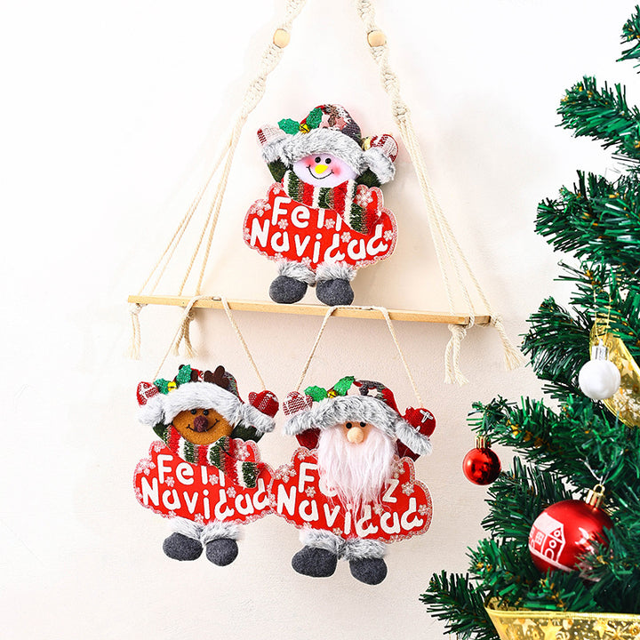 Festive Christmas tree decoration with snowman motif Stornfield