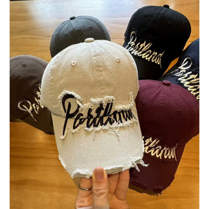 Unisex Distressed Cotton Baseball Cap Stornfield