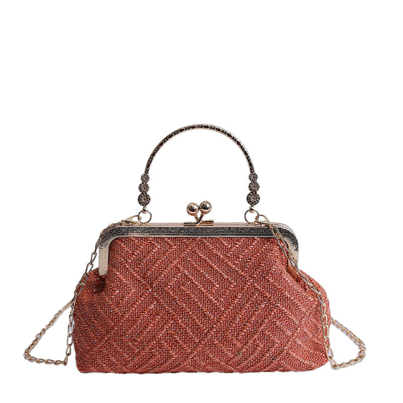 Vintage-Inspired Textured Crossbody Bag Stornfield
