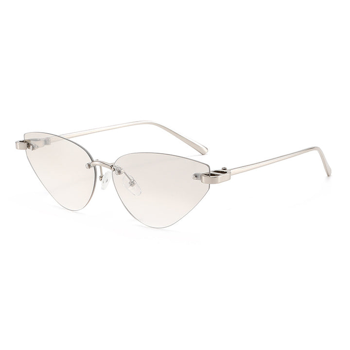 Women elegant Cat-Eye sunglasses with ultra-light metal frame Stornfield