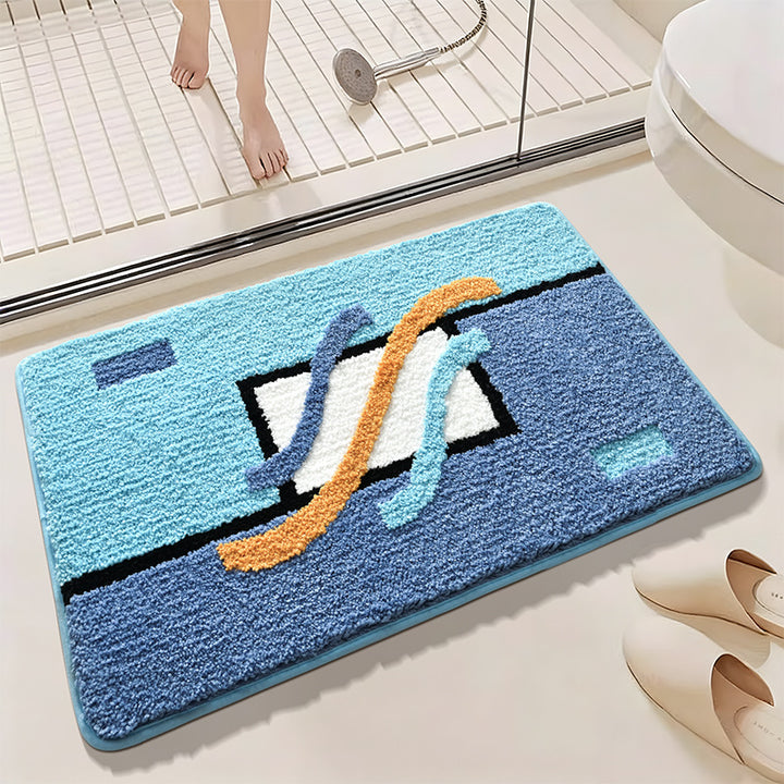Abstract Pattern Bath Mat