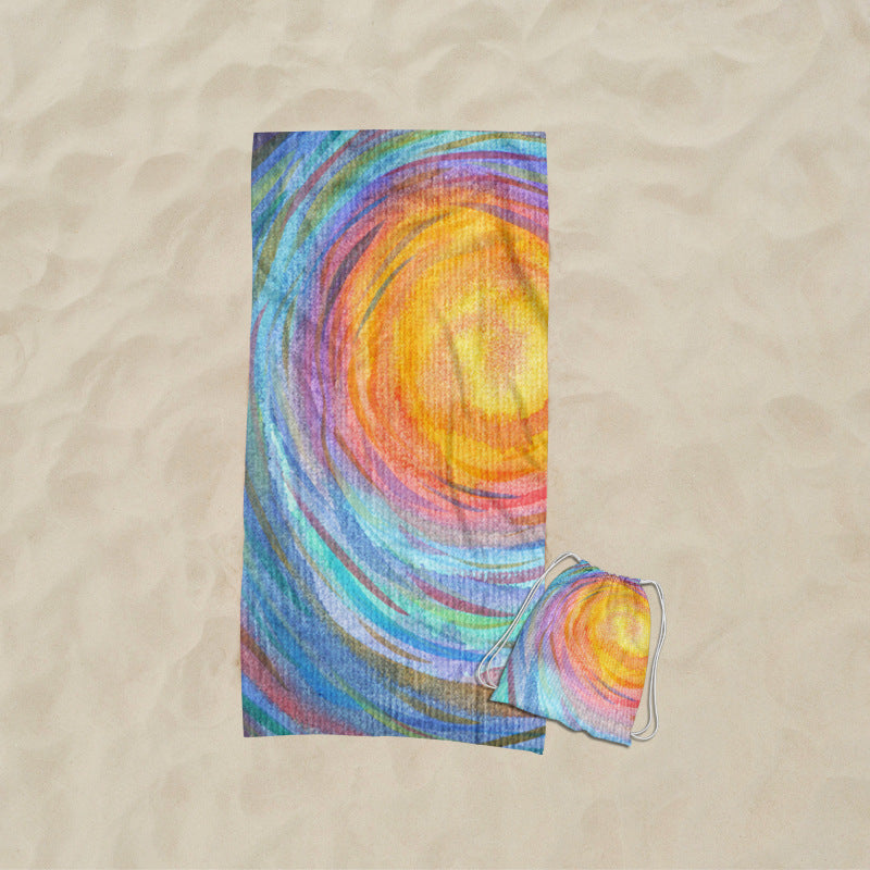 Beach towel with elaborate wave design Stornfield