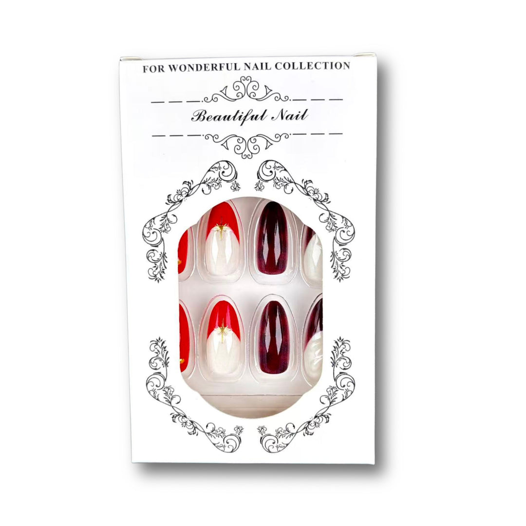 Premium French Tip Press-On Nail Art Set