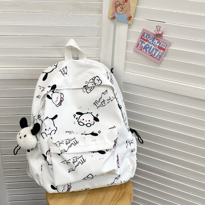 Whimsical Cartoon-Patterned Backpack Stornfield