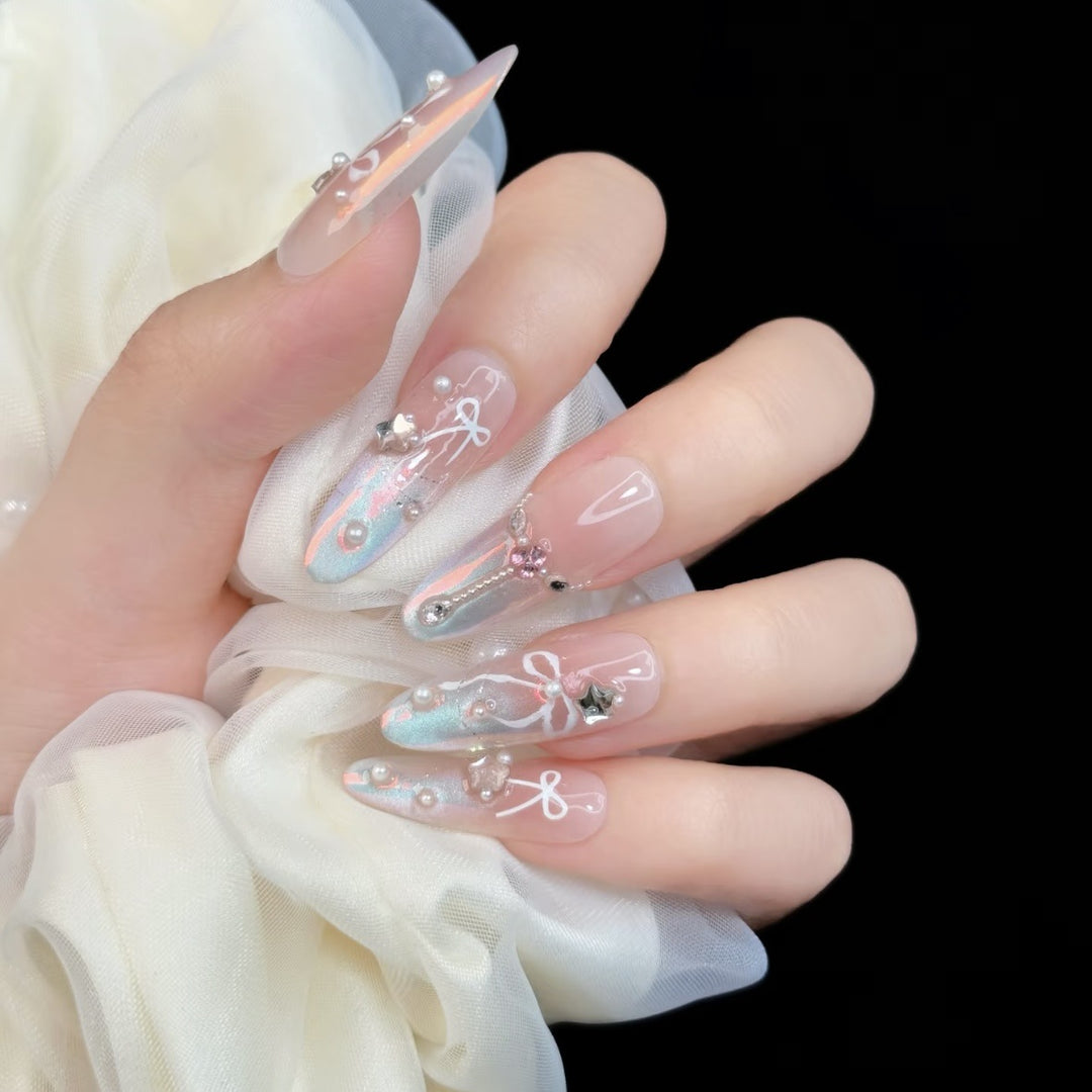 Elegant Gradient Press-On Nail Art Set