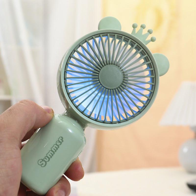 Women's Portable Hand Fan with Cute Ears Stornfield