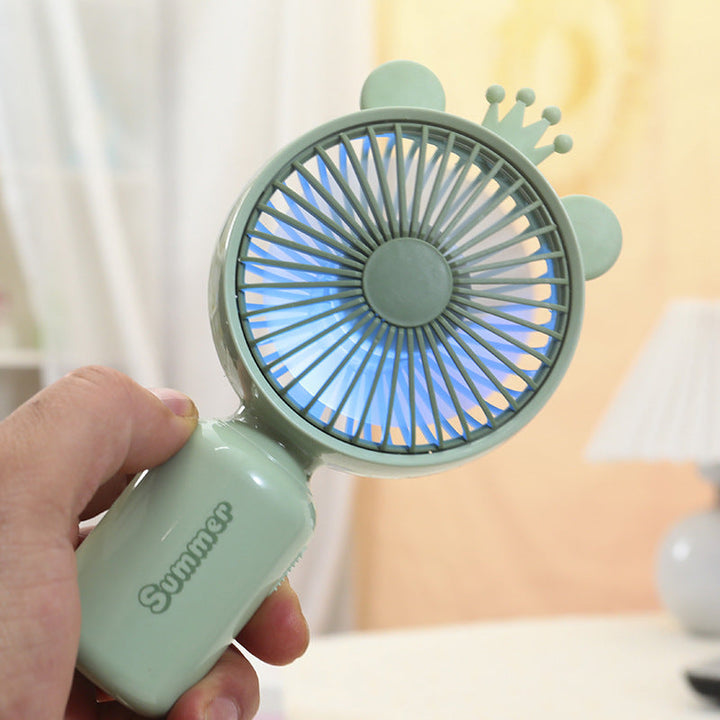 Women's Portable Hand Fan with Cute Ears Stornfield