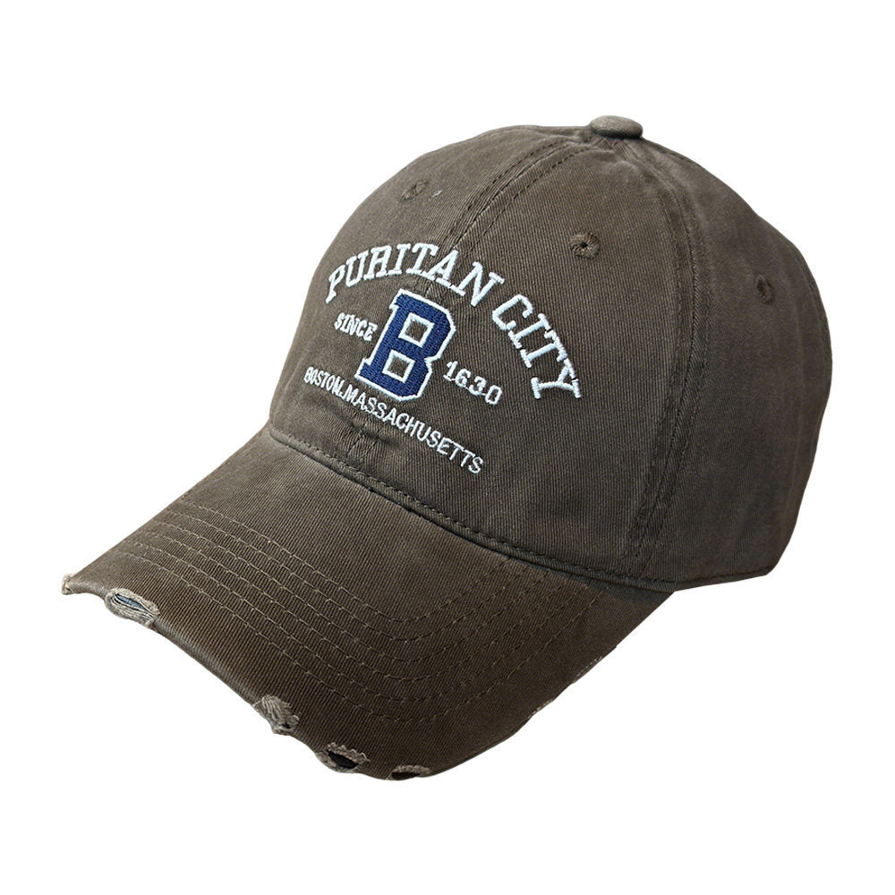 Men's Distressed Cotton Baseball Cap Stornfield 1784270269