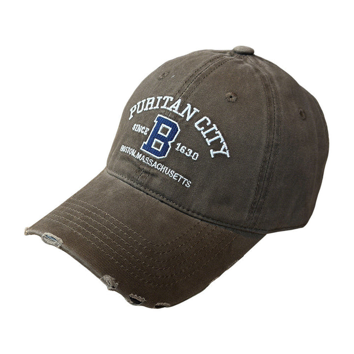 Men's Distressed Cotton Baseball Cap Stornfield 1784270269