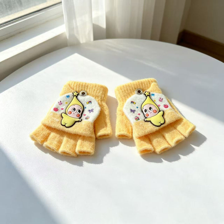 Cute Cartoon-Themed Fingerless Gloves Stornfield